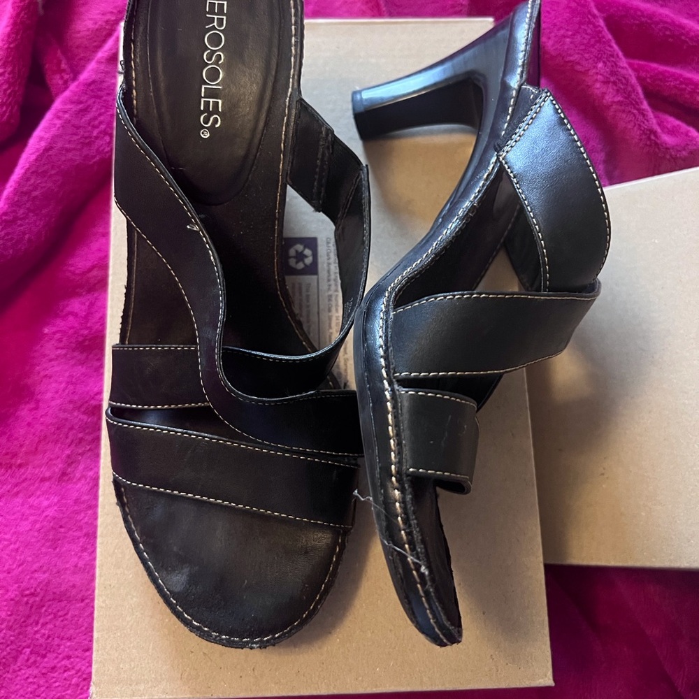 Aerosoles Women's Black Heeled Sandals